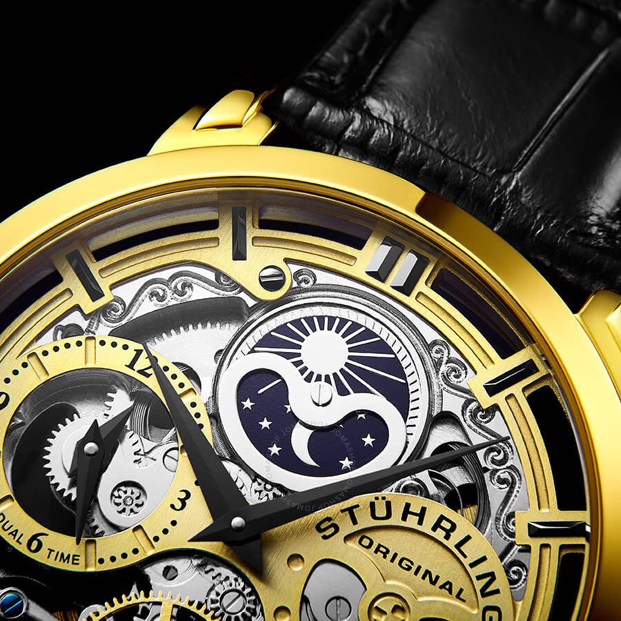 Stuhrling Original Legacy Automatic Gold Dial Men's Watch M13530#M13530 - Dawson Watches #6