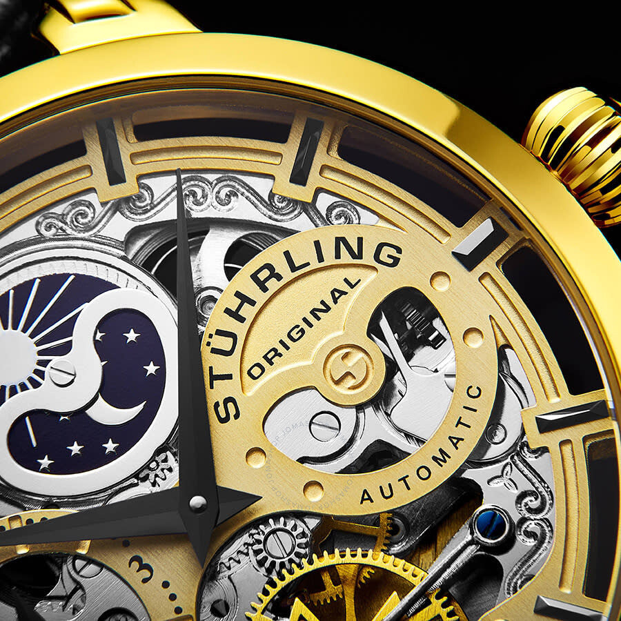 Stuhrling Original Legacy Automatic Gold Dial Men's Watch M13530#M13530 - Dawson Watches #7