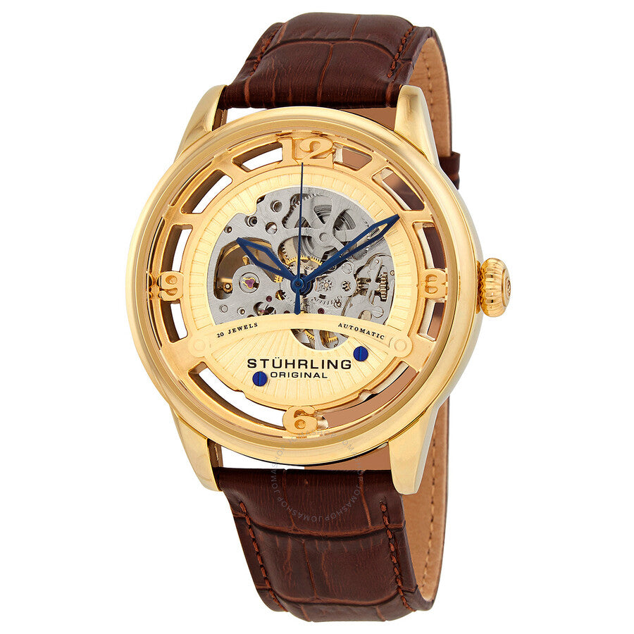 Stuhrling Original Legacy Automatic Gold Dial Men's Watch M16238 - Dawson Watches