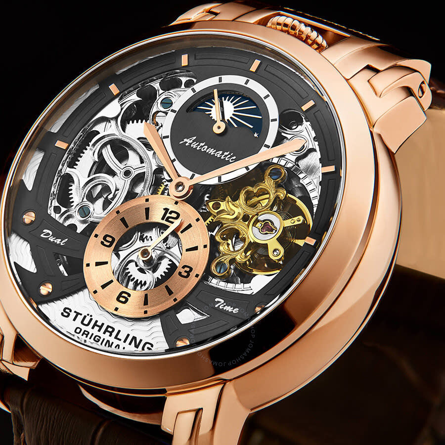 Stuhrling Original Legacy Automatic Gunmetal Dial Men's Watch M13510 - Dawson Watches #4
