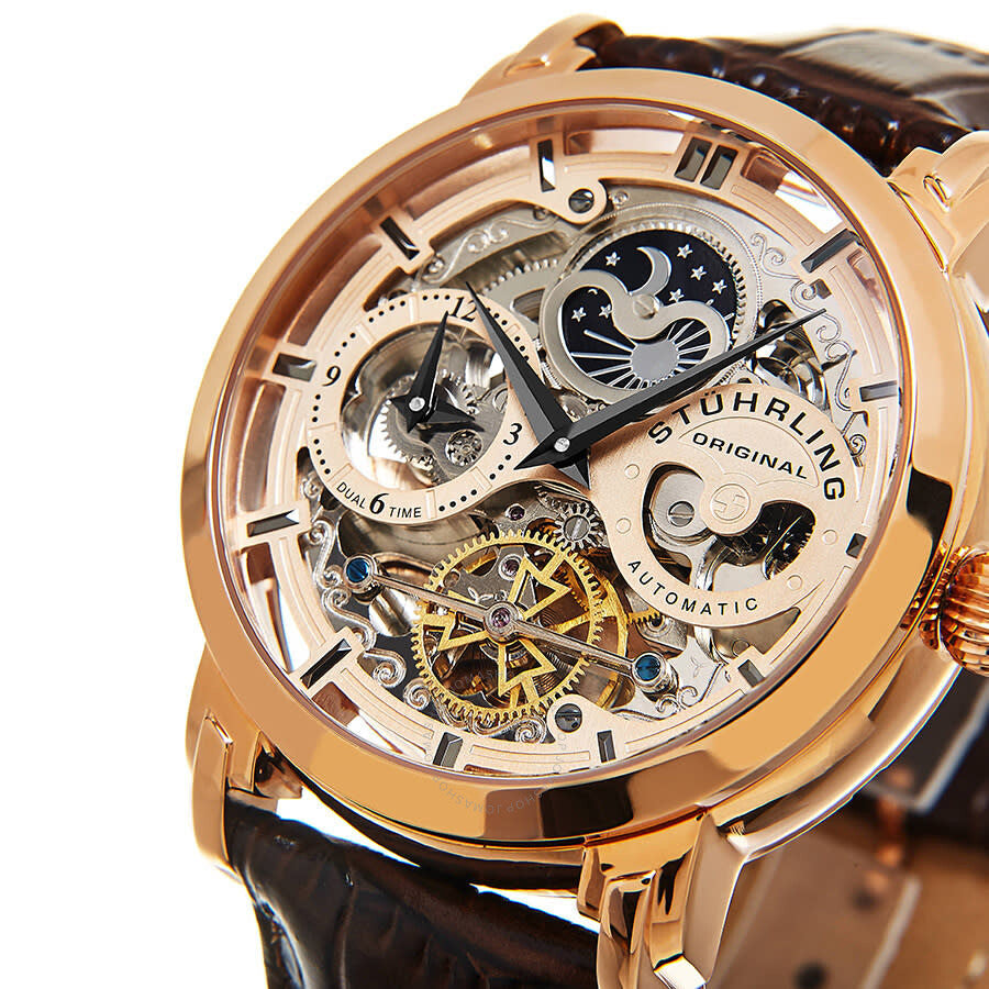 Stuhrling Original Legacy Automatic Rose Dial Men's Watch M13522#M13522 - Dawson Watches #7