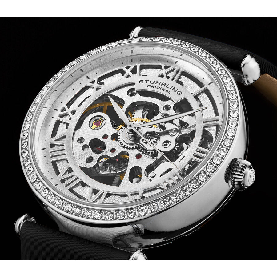 Stuhrling Original Legacy Automatic Silver Dial Ladies Watch M17196 - Dawson Watches #4