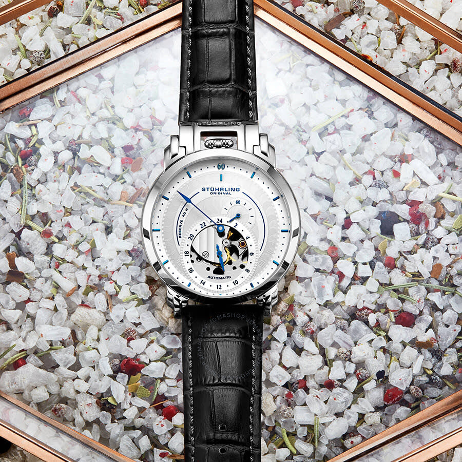 Stuhrling Original Legacy Automatic Silver Dial Men's Watch M13511 - Dawson Watches #4