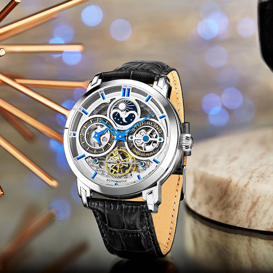 Stuhrling Original Legacy Automatic Silver Dial Men's Watch M13541 - Dawson Watches #3