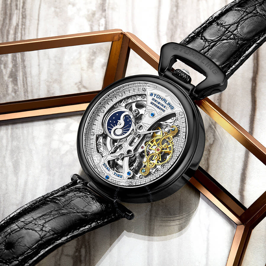 Stuhrling Original Legacy Automatic Silver Dial Men's Watch M13570 - Dawson Watches #4