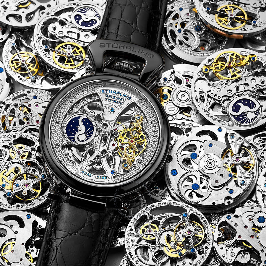 Stuhrling Original Legacy Automatic Silver Dial Men's Watch M13570 - Dawson Watches #5
