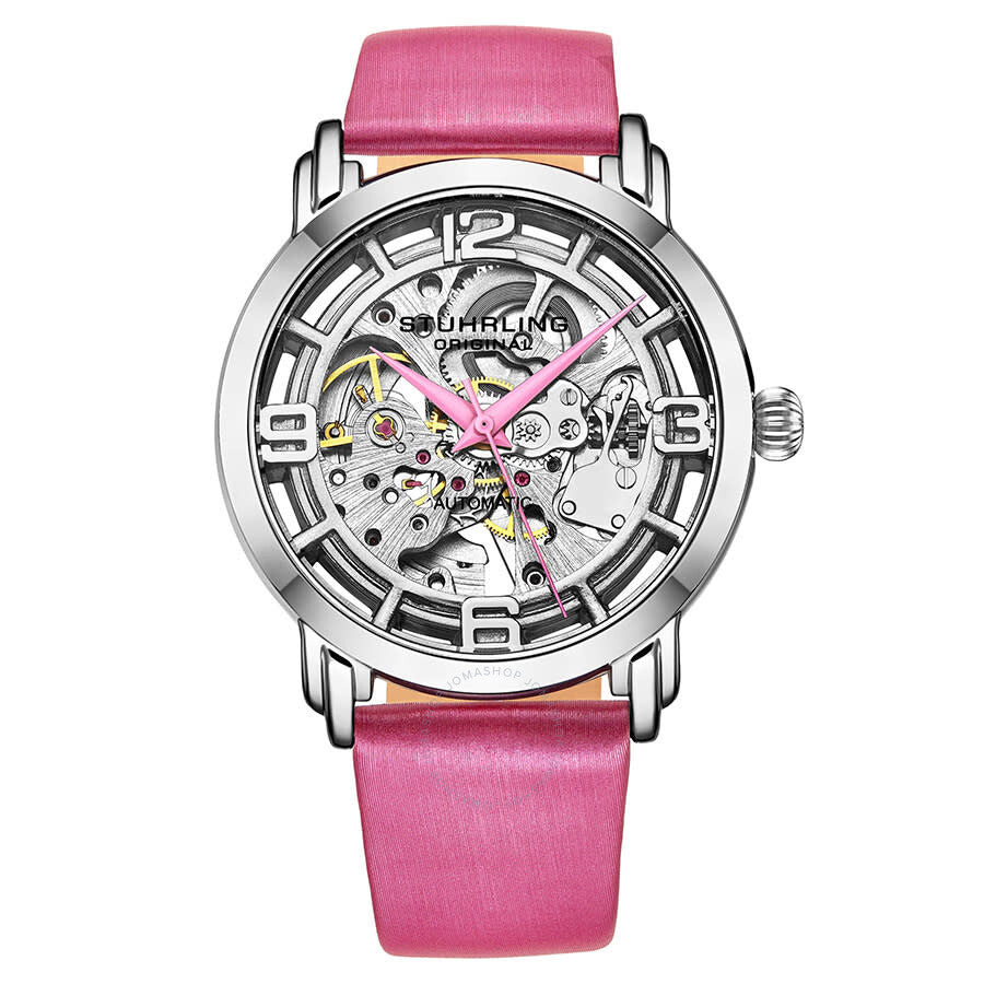 Stuhrling Original Legacy Automatic Silver Seleton Dial Ladies Watch M13637 - Dawson Watches