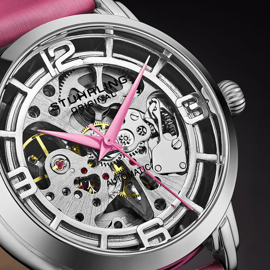Stuhrling Original Legacy Automatic Silver Seleton Dial Ladies Watch M13637 - Dawson Watches #4