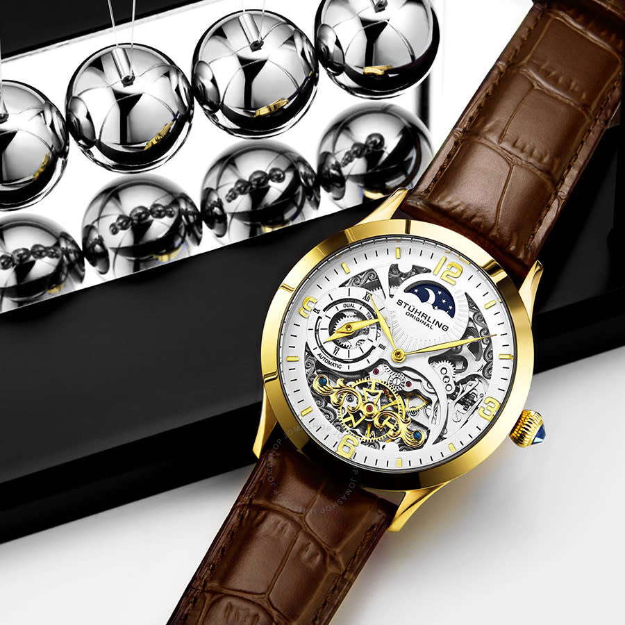 Stuhrling Original Legacy Automatic White Dial Men's Watch M13594 - Dawson Watches #4