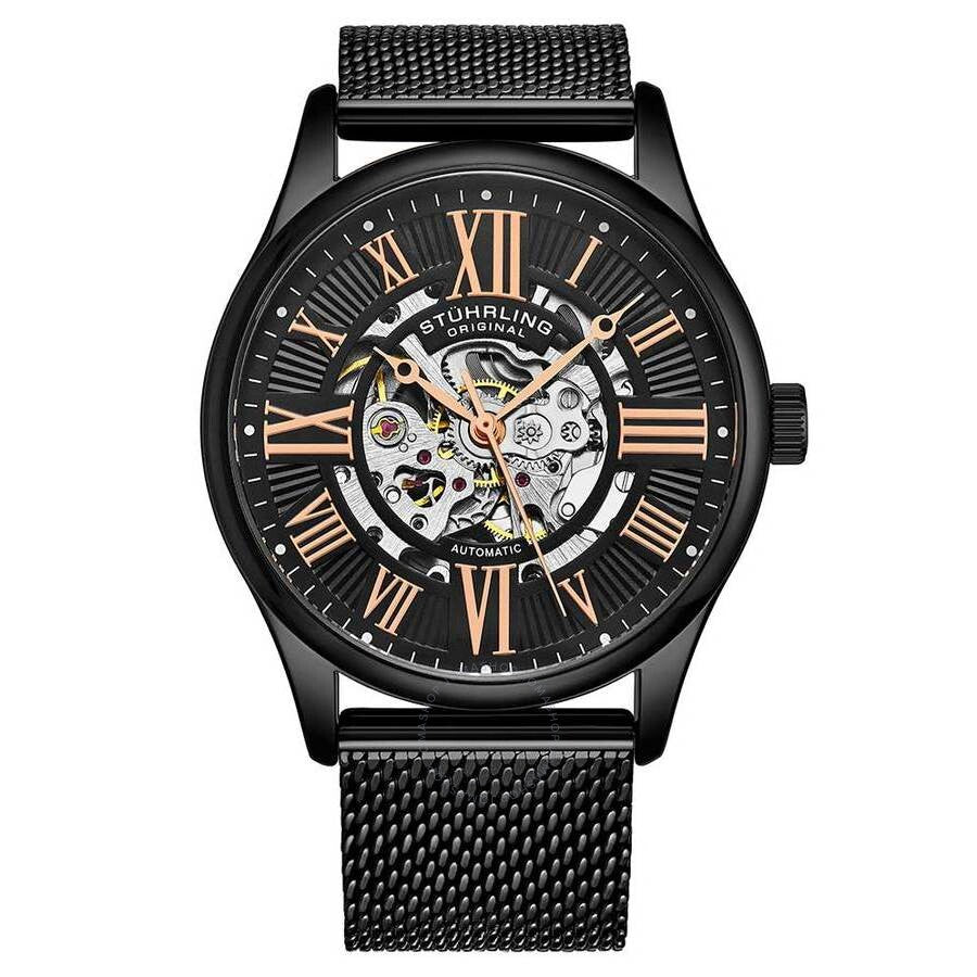 Stuhrling Original Legacy Black Dial Men's Watch M15953 - Dawson Watches