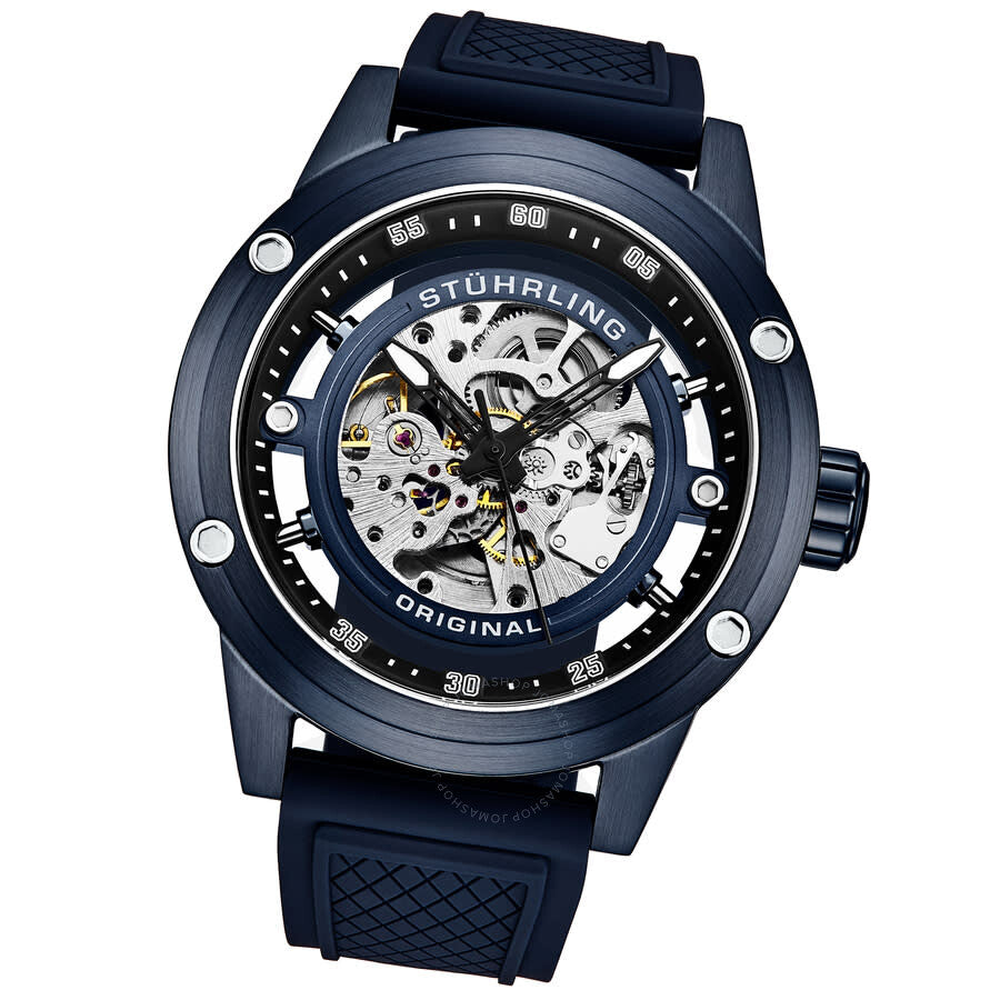 Stuhrling Original Legacy Automatic Blue Dial Men's Watch M17984 - Dawson Watches #2