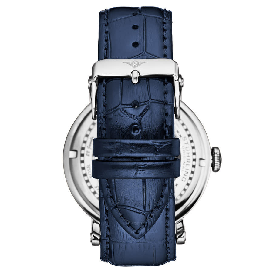Stuhrling Original Legacy Chronograph Automatic Blue Dial Men's Watch M18229 - Dawson Watches #2