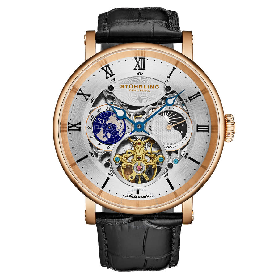 Stuhrling Original Legacy Chronograph Automatic Silver Dial Men's Watch M18231