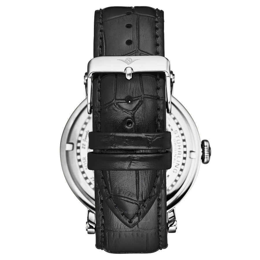Stuhrling Original Legacy Chronograph Automatic Silver Dial Men's Watch M18228 - The Watches Men & Co #2