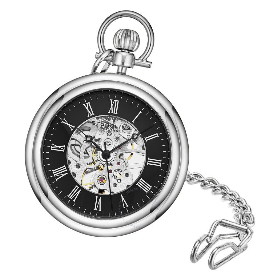 Stuhrling Original Legacy Hand Wind Black Dial Men's Watch M16759 - Dawson Watches #2