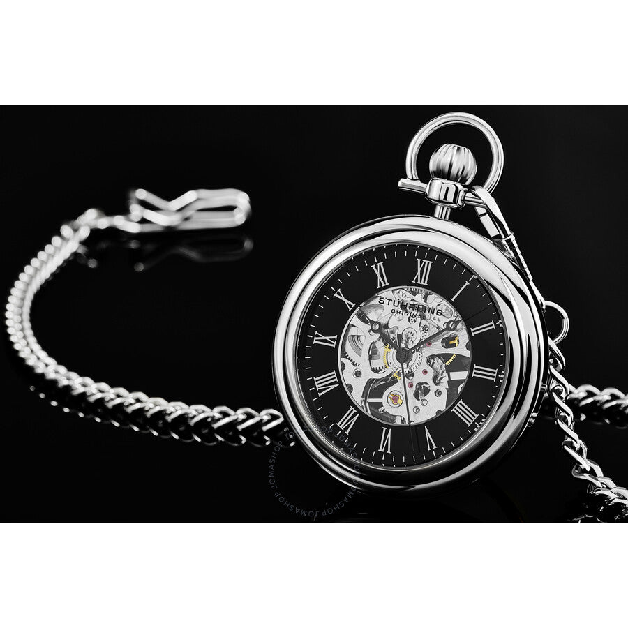 Stuhrling Original Legacy Hand Wind Black Dial Men's Watch M16759 - Dawson Watches #4