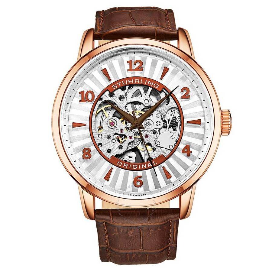 Stuhrling Original Legacy Rose Gold-tone Dial Men's Watch M15855 - Dawson Watches