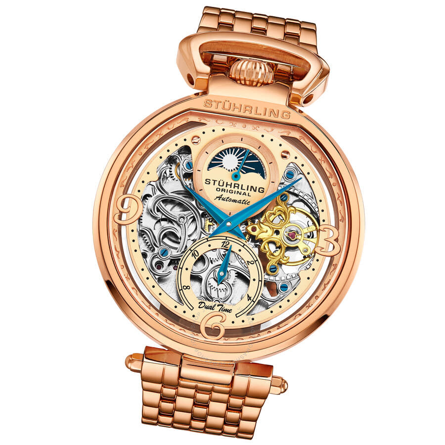 Stuhrling Original Legacy Automatic Rose Gold Dial Men's Watch M17979 - Dawson Watches #2
