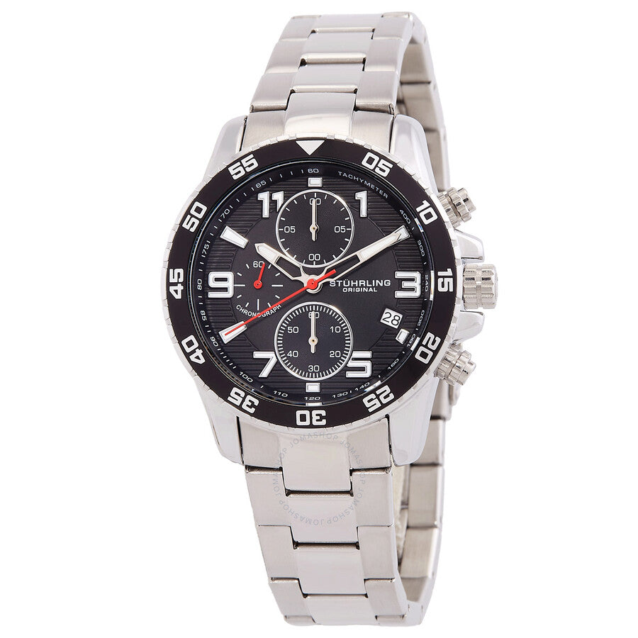 Stuhrling Original Monaco Black Dial Men's Watch M15791 - Dawson Watches