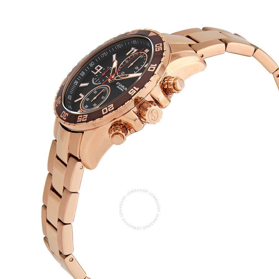 Stuhrling Original Monaco Black Dial Men's Watch M15794 - Dawson Watches #2