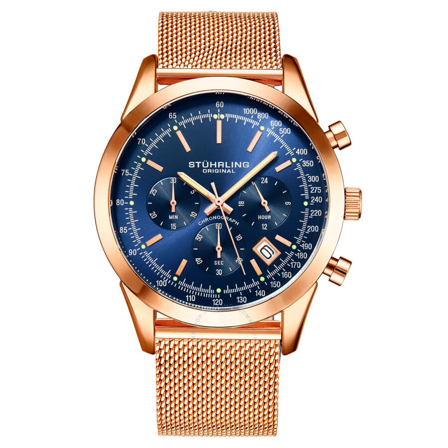 Stuhrling Original Monaco Blue Dial Men's Watch M15862 - Dawson Watches