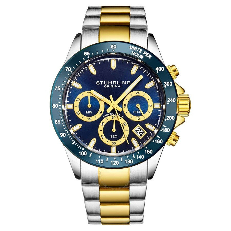 Stuhrling Original Monaco Blue Dial Men's Watch M15971 - The Watches Men & Co