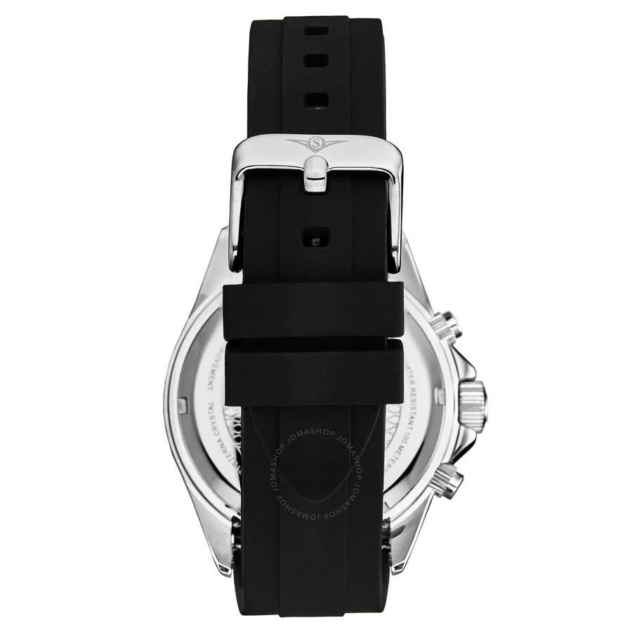 Stuhrling Original Monaco Chronograph Quartz Black Dial Men's Watch M18212 - Dawson Watches #2