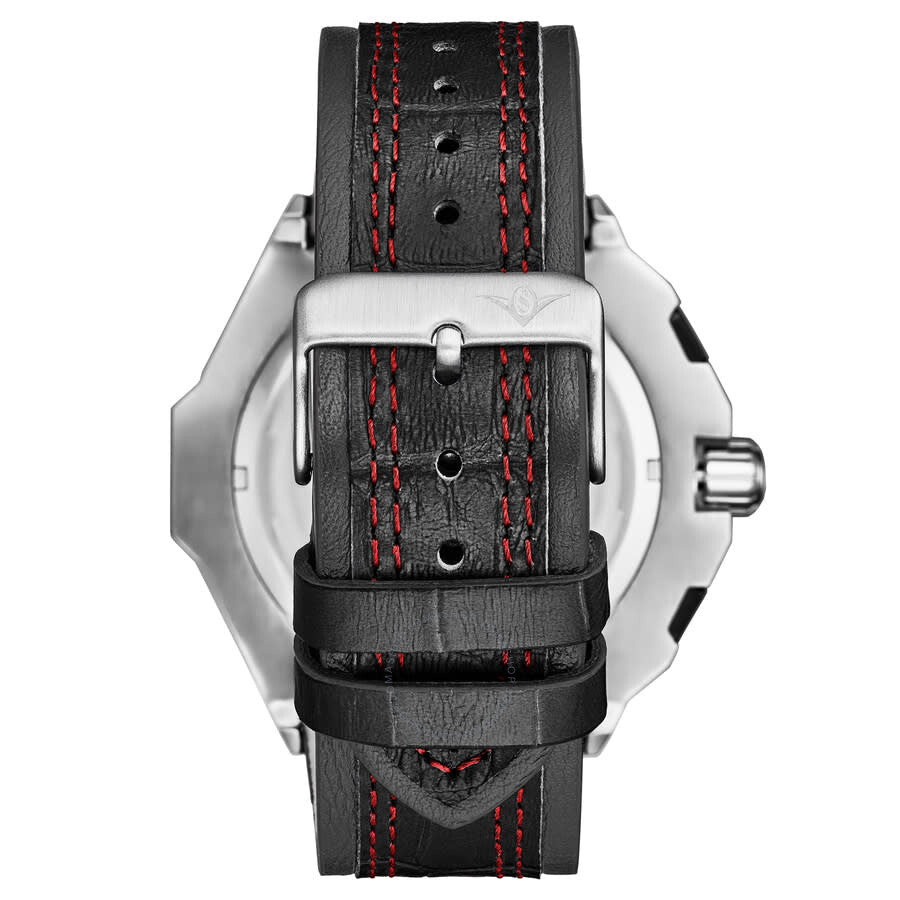 Stuhrling Original Monaco Chronograph Quartz Black Dial Men's Watch M18236 - Dawson Watches #2