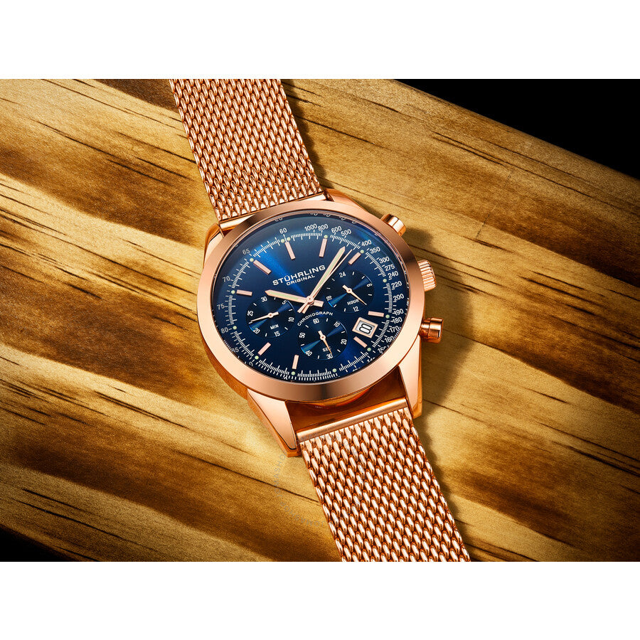 Stuhrling Original Monaco Chronograph Quartz Green Dial Men's Watch M17172