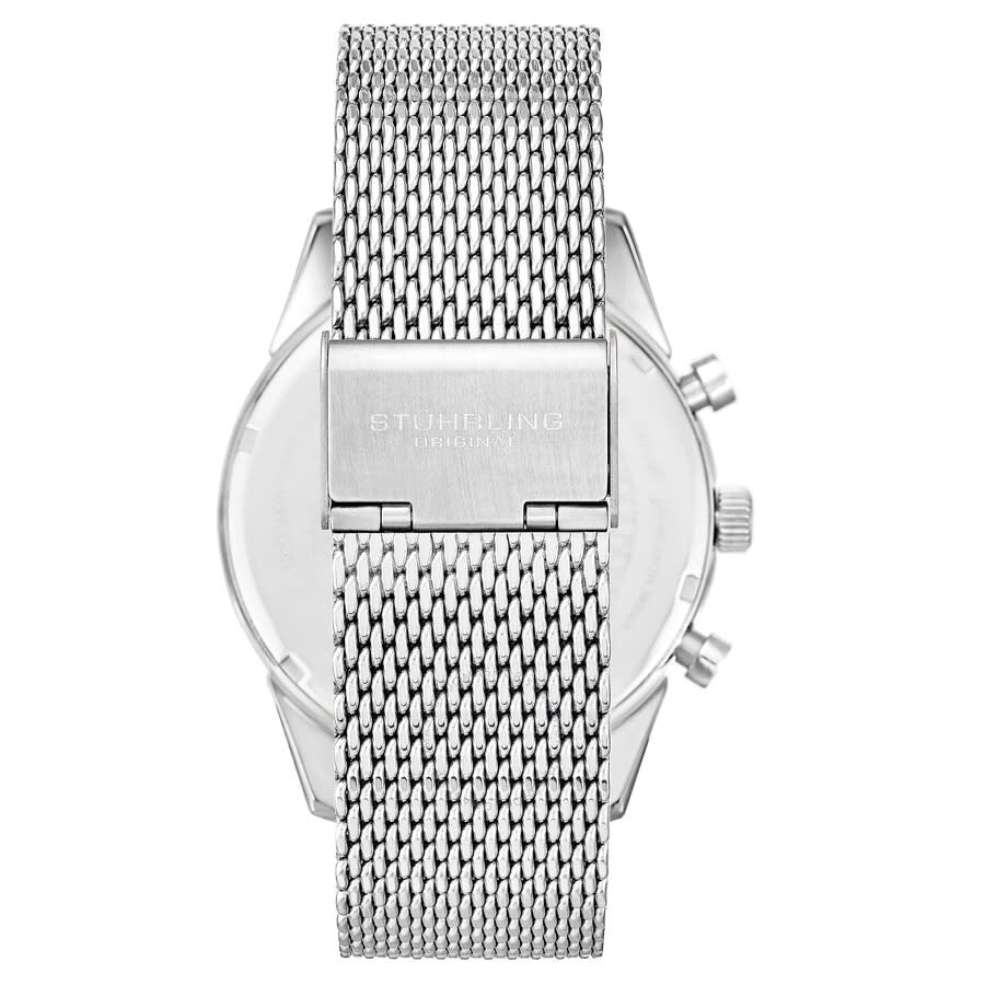 Stuhrling Original Monaco Chronograph Quartz Green Dial Men's Watch M17172 - Dawson Watches #3