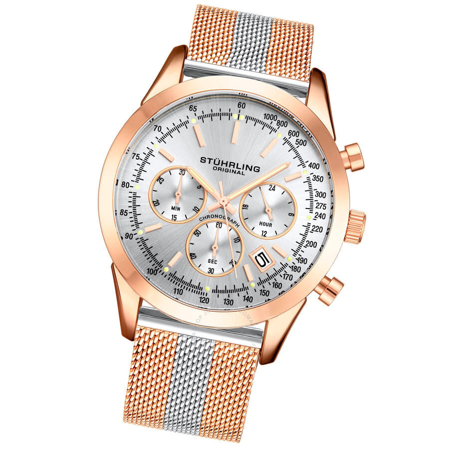 Stuhrling Original Monaco Silver-tone Dial Men's Watch M15859 - Dawson Watches #2