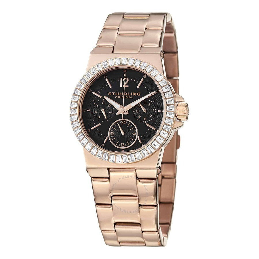 Stuhrling Original Symphony Black Dial Ladies Watch M15408 - The Watches Men & Co