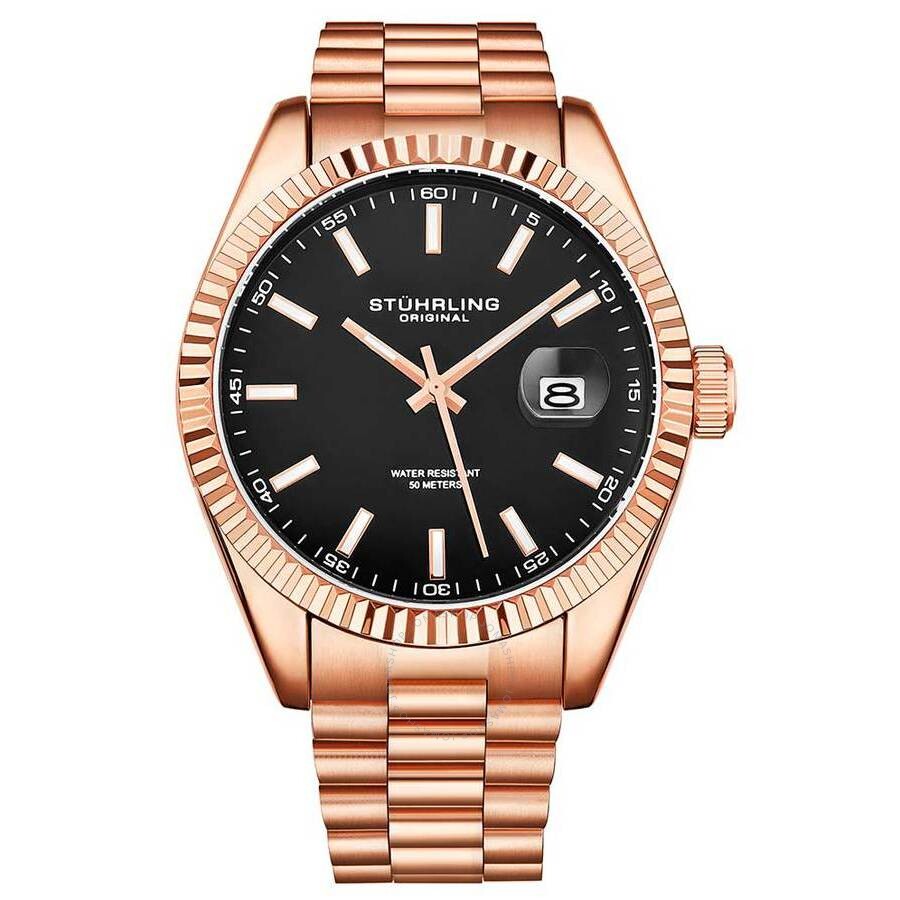 Stuhrling Original Symphony Black Dial Men's Watch M15695 - Dawson Watches