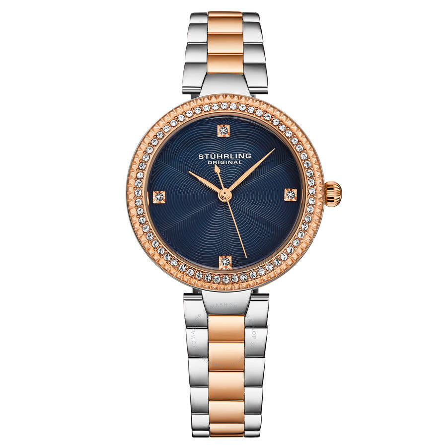 Stuhrling Original Symphony Quartz Blue Dial Ladies Watch M18005 - Dawson Watches