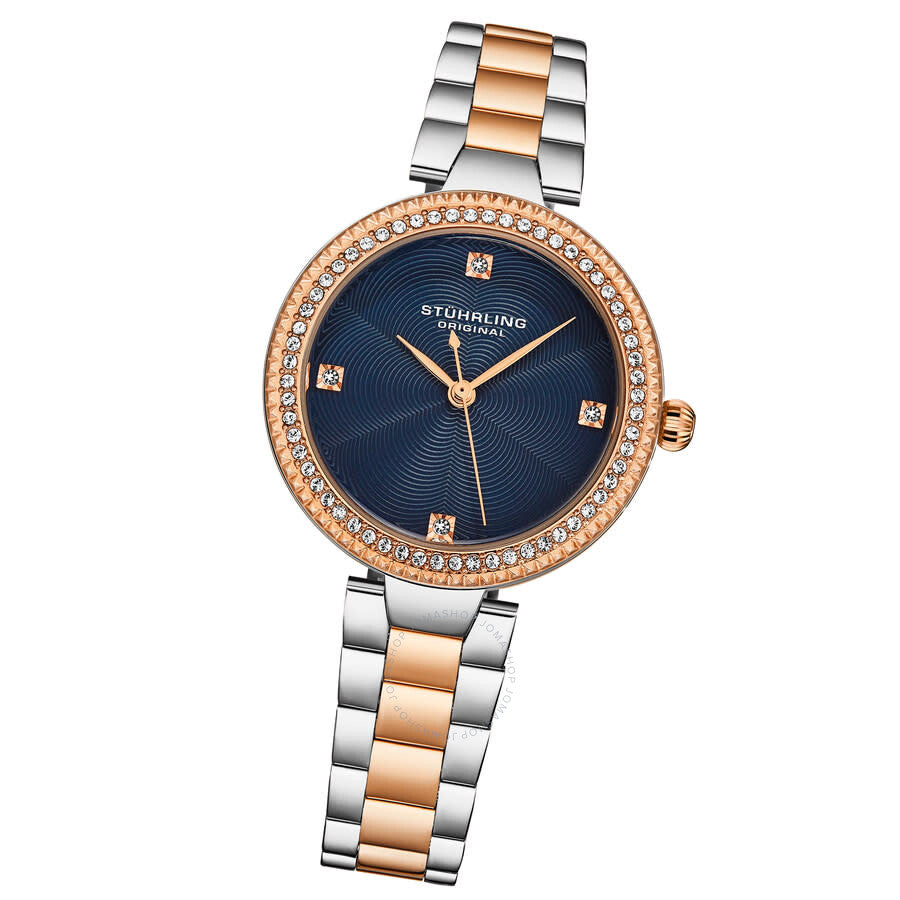 Stuhrling Original Symphony Quartz Blue Dial Ladies Watch M18005 - Dawson Watches #2