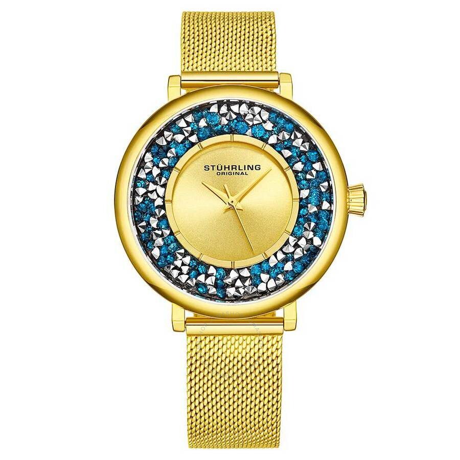Stuhrling Original Symphony Gold-tone Dial Ladies Watch M15460 - Dawson Watches