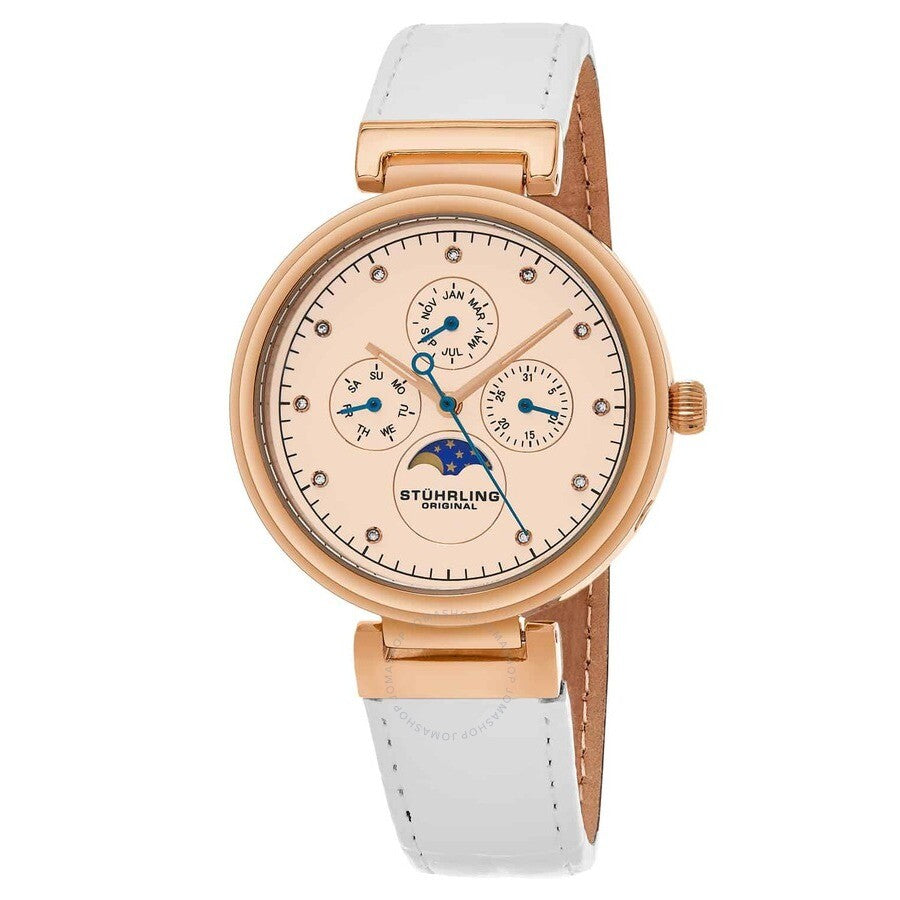Stuhrling Original Symphony Pink Dial Ladies Watch M15391 - The Watches Men & Co