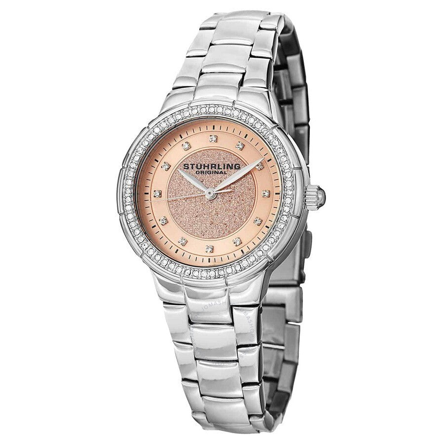 Stuhrling Original Symphony Pink Dial Ladies Watch M15479 - Dawson Watches