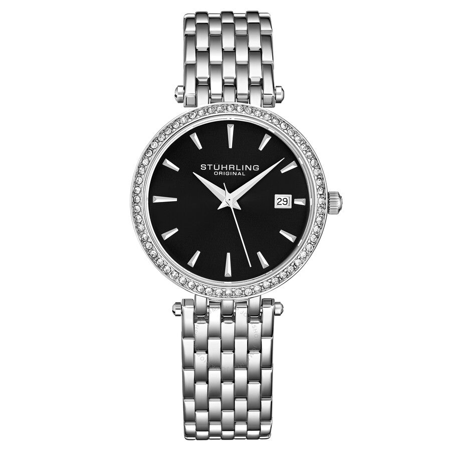 Stuhrling Original Symphony Quartz Black Dial Ladies Watch M16776 - Dawson Watches