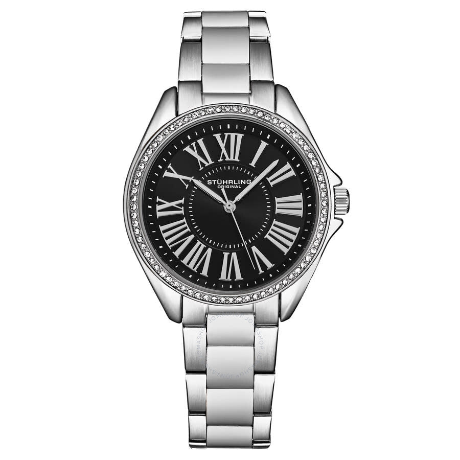 Stuhrling Original Symphony Quartz Black Dial Ladies Watch M17191 - Dawson Watches