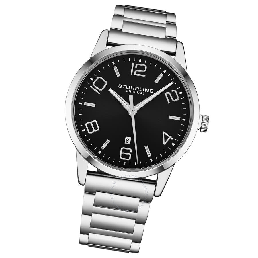 Stuhrling Original Symphony Quartz Black Dial Men's Watch M17209 - The Watches Men & Co #2