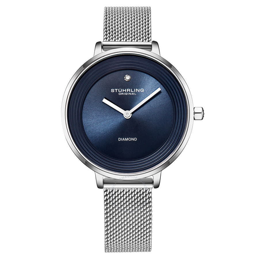 Stuhrling Original Symphony Quartz Blue Dial Ladies Watch M16742 - Dawson Watches
