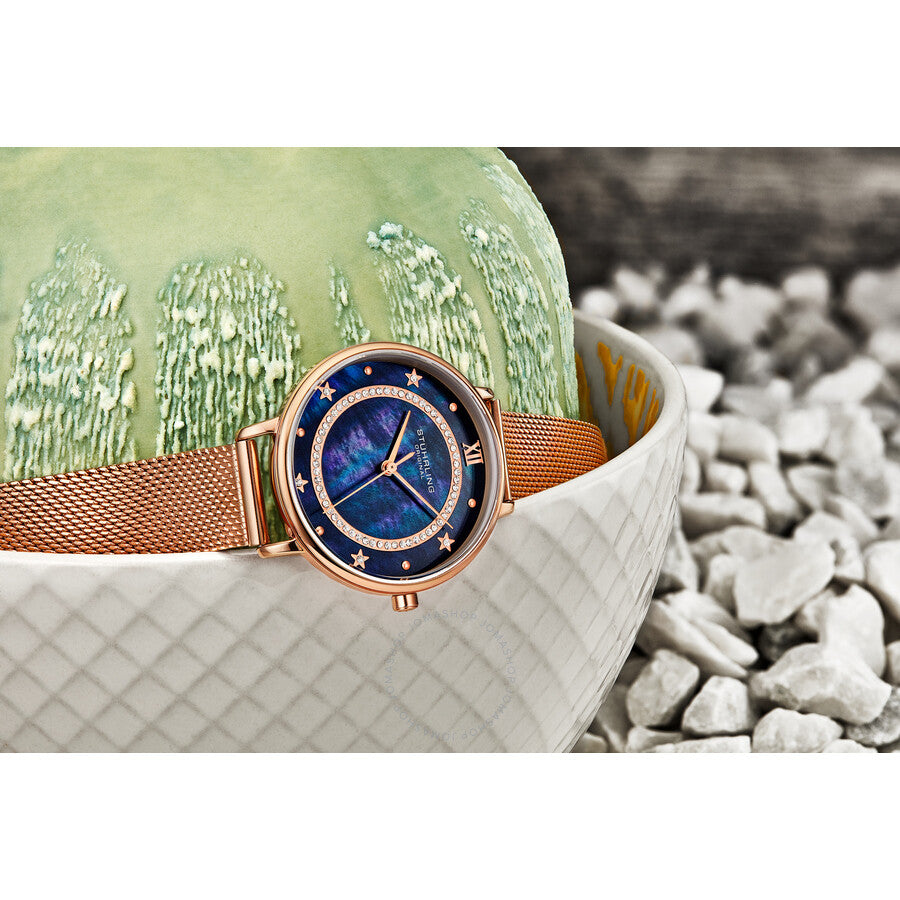 Stuhrling Original Symphony Quartz Blue Dial Ladies Watch M16807 - Dawson Watches #3