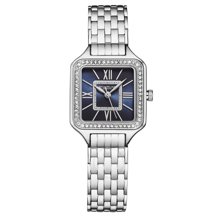 Stuhrling Original Symphony Quartz Blue Dial Ladies Watch M17211 - The Watches Men & Co