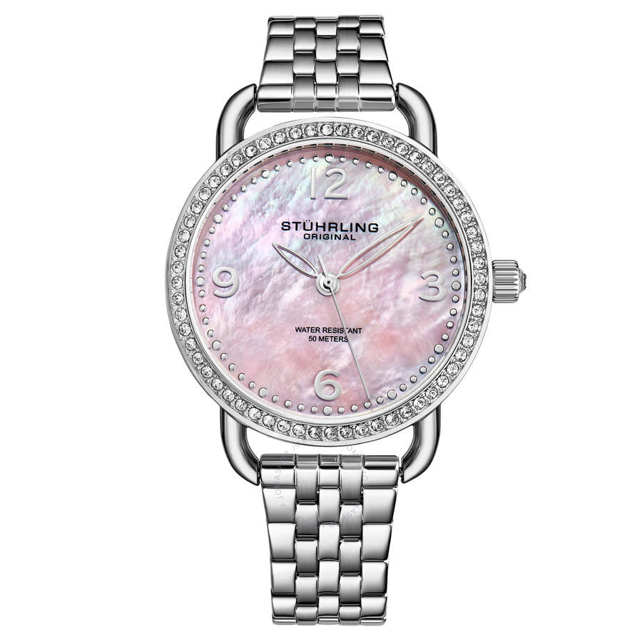 Stuhrling Original Symphony Quartz Pink Dial Ladies Watch M16859 - Dawson Watches