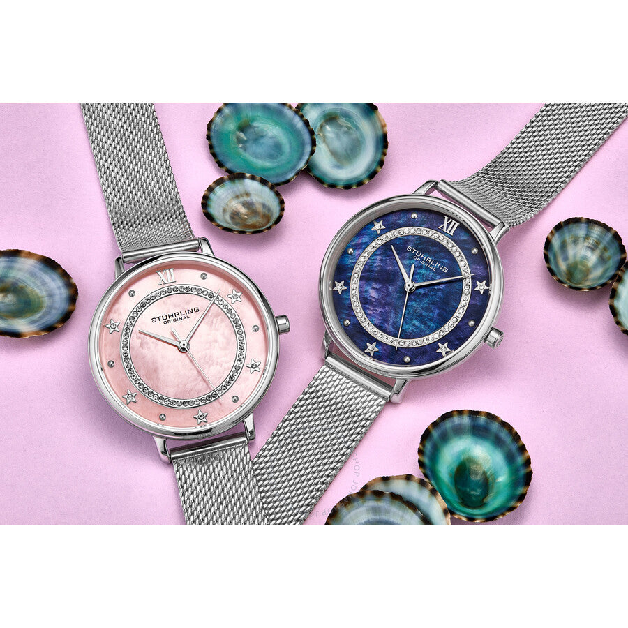 Stuhrling Original Symphony Quartz Pink Dial Ladies Watch M16874 - Dawson Watches #4