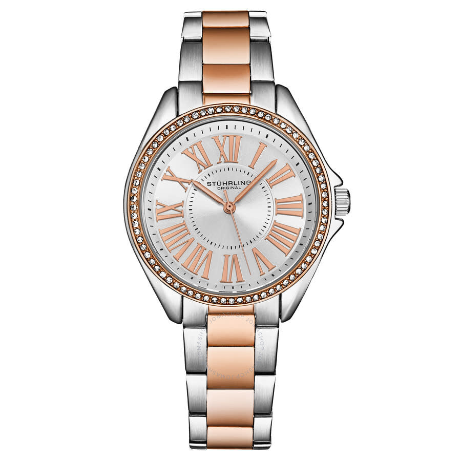 Stuhrling Original Symphony Quartz Silver Dial Ladies Watch M17190 - Dawson Watches