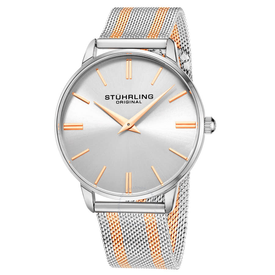 Stuhrling Original Symphony Quartz Silver Dial Men's Watch M16804 - Dawson Watches