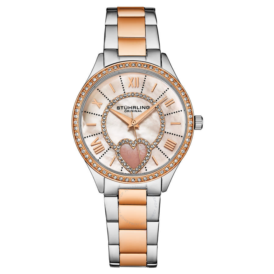 Stuhrling Original Symphony Quartz White Dial Ladies Watch M17197 - Dawson Watches