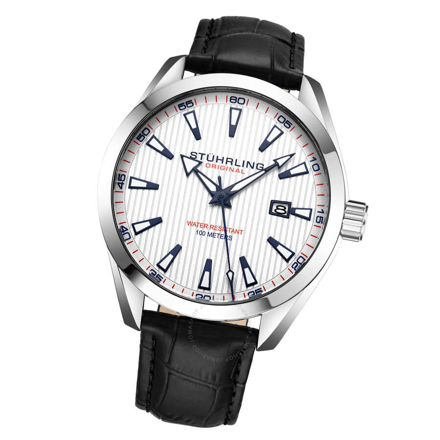 Stuhrling Original Symphony Quartz White Dial Men's Watch M16764 - Dawson Watches #2